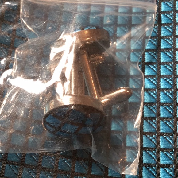 Tie with matching handkerchief cuff links SILK - Picture 3 of 4